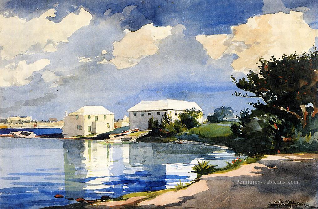 Bouilloire aux Bermudes réalisme marine peintre Winslow Homer Peintures à l'huile